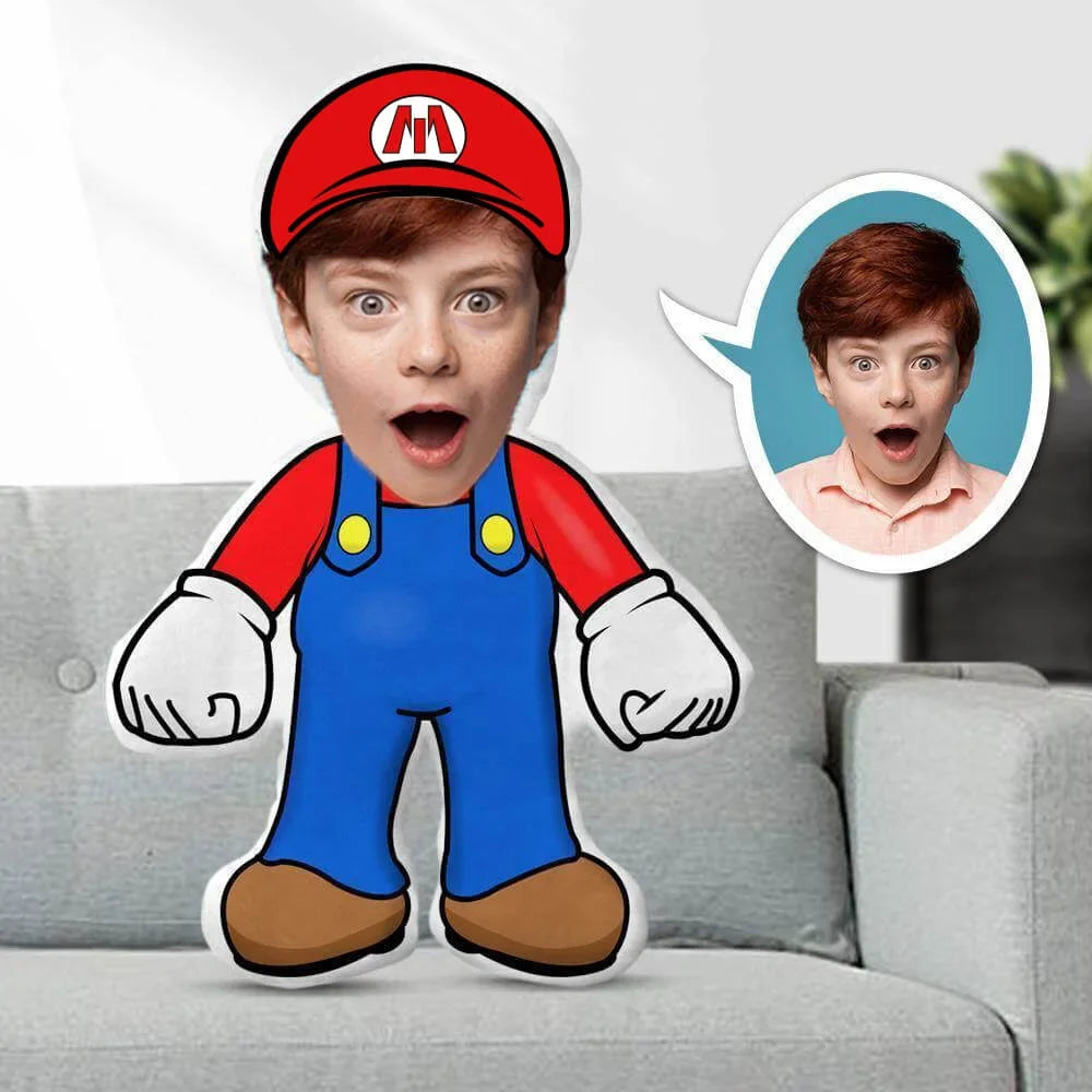 Kişiye Özel Fotoğraflı Yastık Mario 1