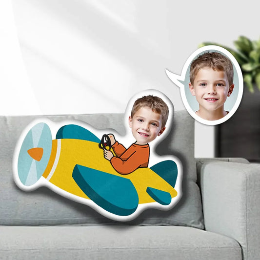 Kişiye Özel Fotoğraflı Yastık Pervaneli Uçak 1