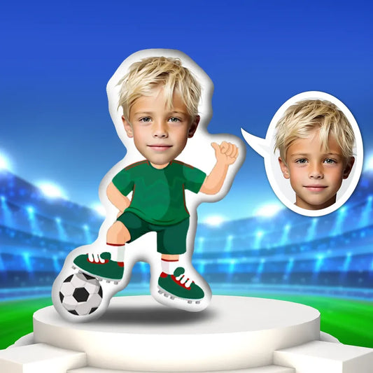 Kişiye Özel Fotoğraflı Yastık Futbolcu 9