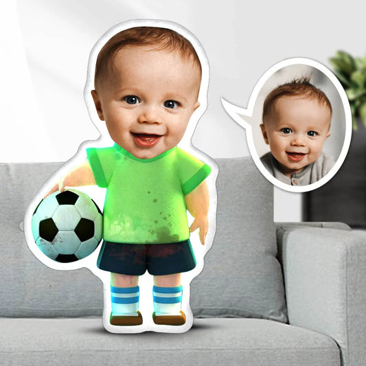 Kişiye Özel Fotoğraflı Yastık Futbolcu
