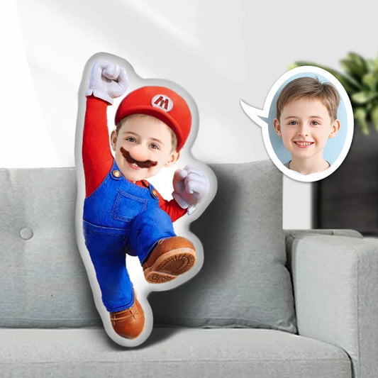 Kişiye Özel Fotoğraflı Yastık Mario 2