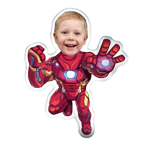 Kişiye Özel Fotoğraflı Yastık İron Man