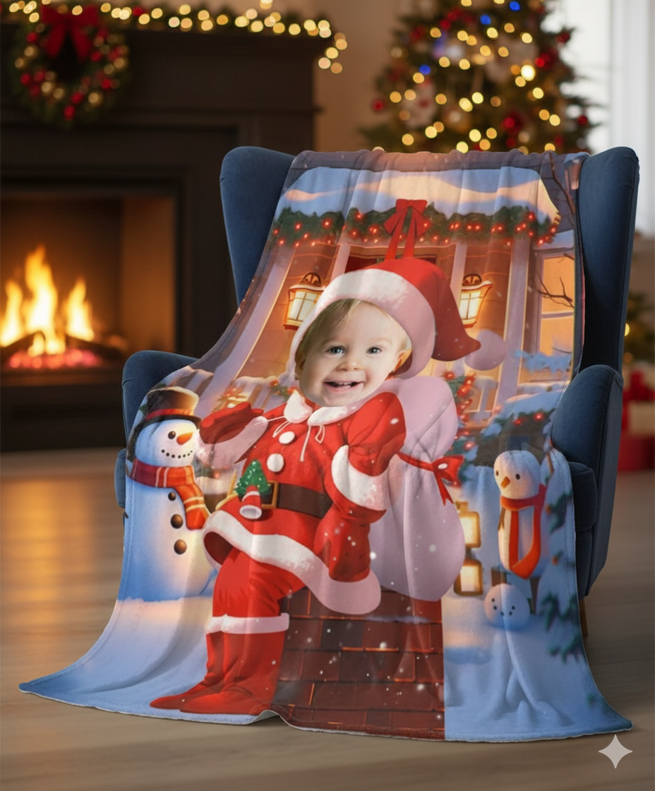 Kişiye Özel Fotoğraflı Yılbaşı Battaniyesi: TümTasarımlar