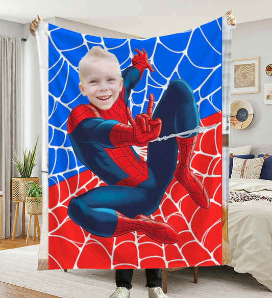 Kişiye Özel Resimli Çocuk Battaniyesi Örümcek Adam 3