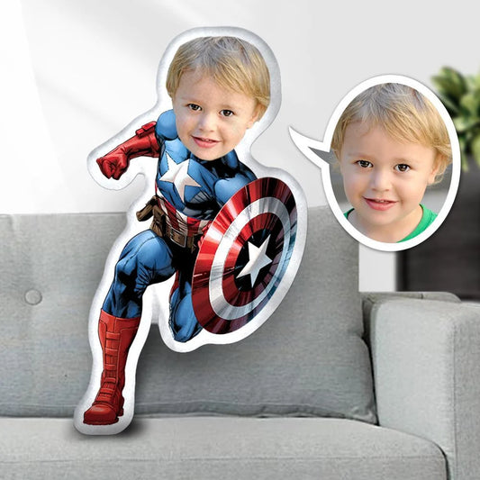 Kişiye Özel Fotoğraflı Yastık Kaptan Amerika7