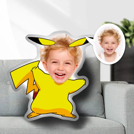 Kişiye Özel Fotoğraflı Yastık Pokemon Pikachu